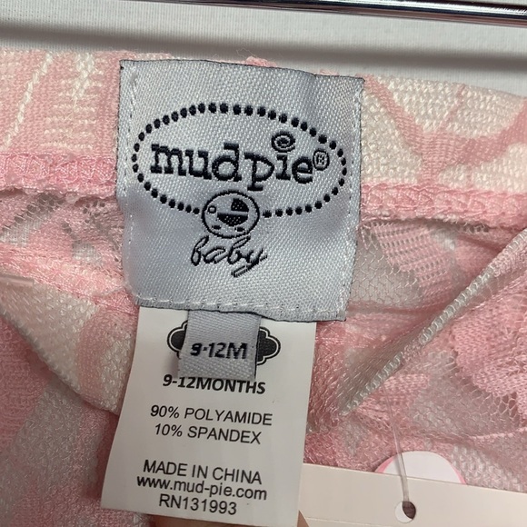 Mud Pie Pink Lace Baby Tights - Picture 6 of 8